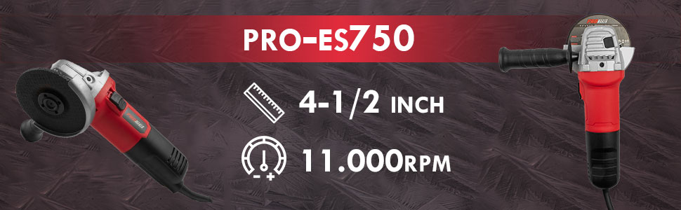 Angle grinder 4-inch PRO-ES750 promaker top